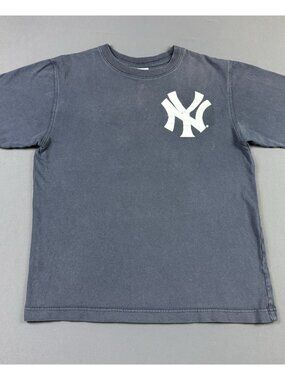 Rare Vintage Y2K New York Yankees Derek Jeter MLB Baseball Sun Fade Youth Large